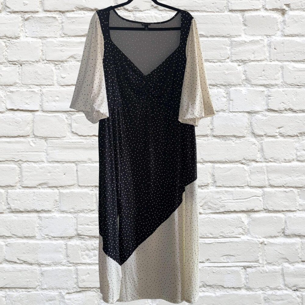 2X Maxi Studio Knit Mix Print Dress Never Worn - Picture 2 of 8